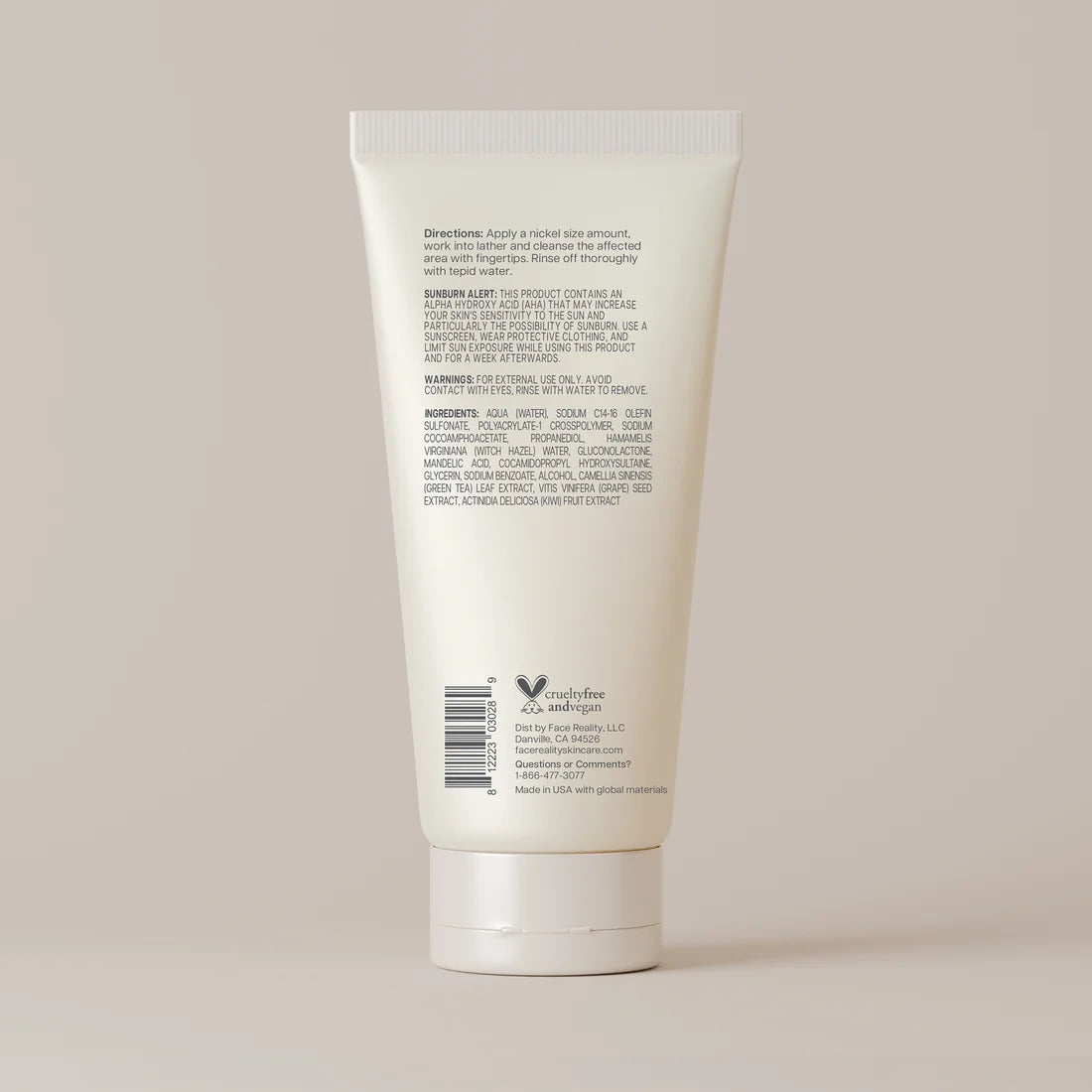 FACE REALITY L-MANDELIC FACE AND BODY WASH
