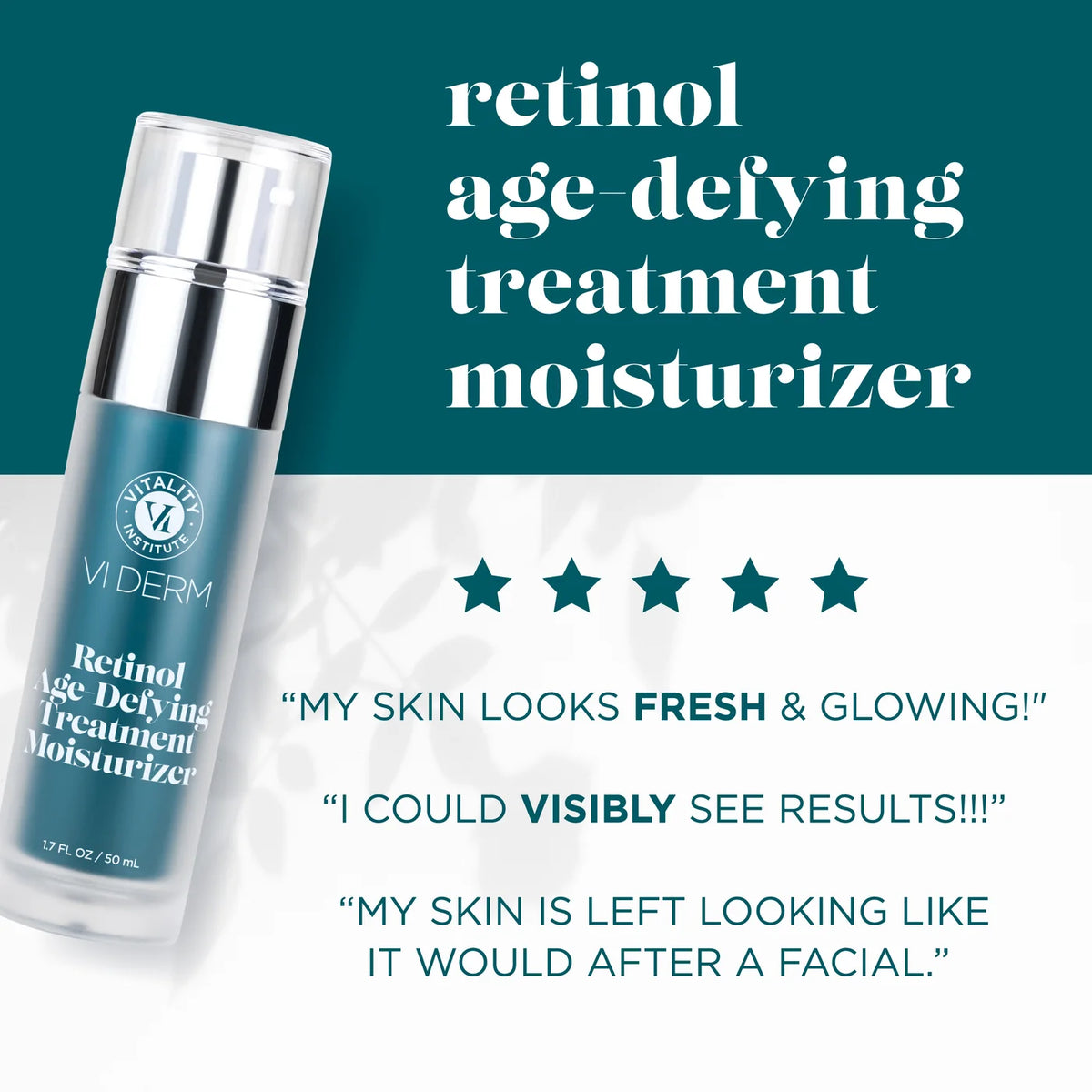 VI DERM RETINOL AGE DEFYING TREATMENT MOISTURIZER