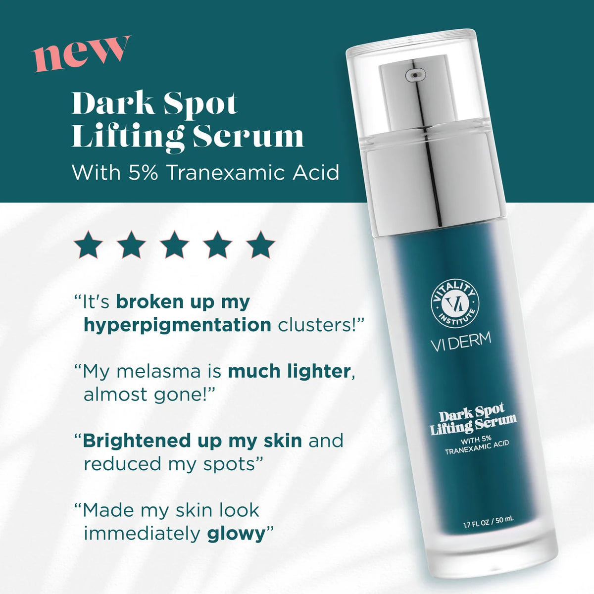 VI DERM DARK SPOT LIFTING SERUM WITH 5% TRANEXAMIC ACID